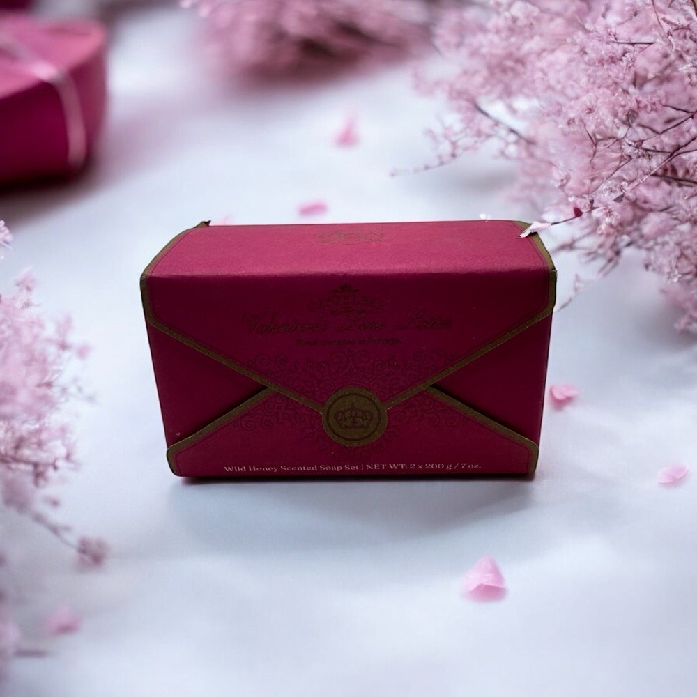 Castelbel Valentines‎ Love Letter Wild Honey Scented Soap Set NEW